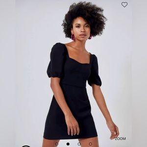 French Connection LBD Puff Sleeve Dress, Size 4, Black, NWT!